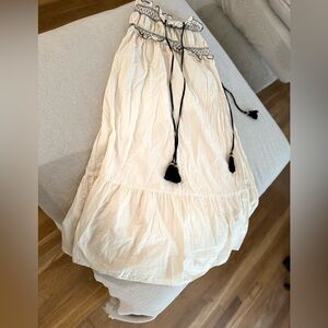 Zara Beige Ruffled Blouse